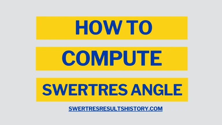How To Compute Swertres Angle