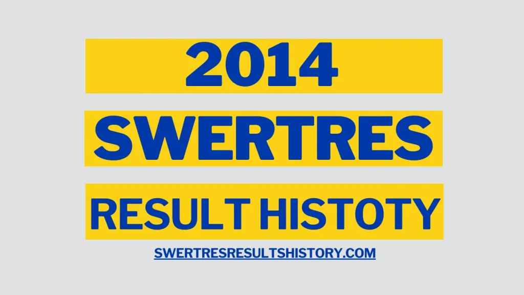 Swertres Result History Summary 2014