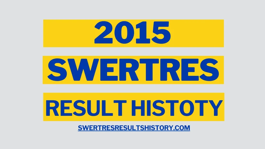 Swertres Result History Summary 2015