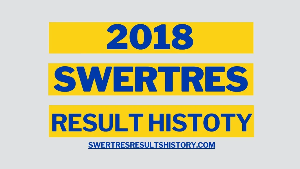 Swertres Result History Summary 2018