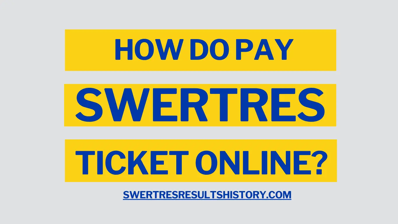 How do you pay Swertres ticket online